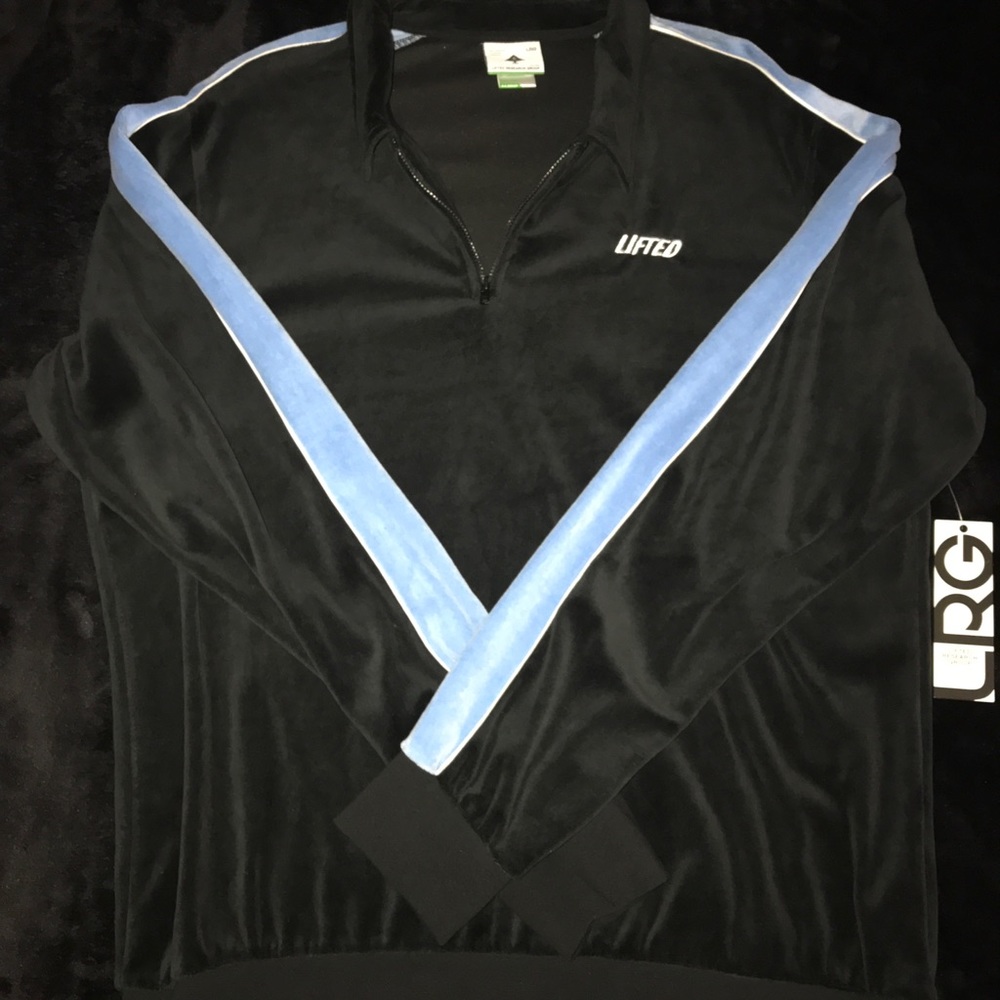 LRG Velour Lifted Track Jacket XL NWT